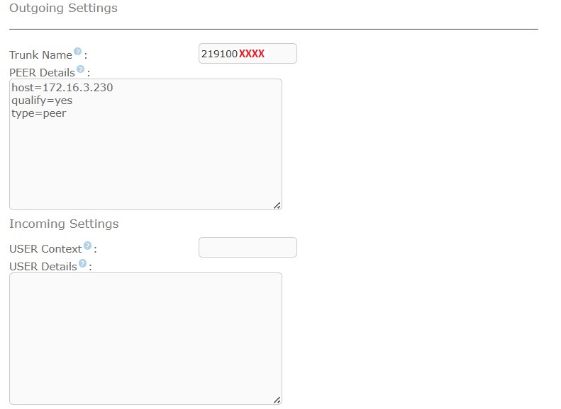 shatel sip trunk on issabel